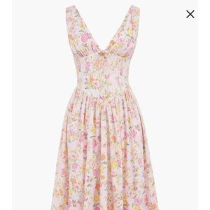 Emmelina Sleeveless Stretch Poplin Midi Dress HOUSE OF CB